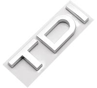 VAPORVERSE Auto Emblèmes Sticker pour Audi A3 A4 A5 A6 A7 A8 Q2 Q3 Q5 Q7 Q8 TDI, 3D de Rechange Logo Body Stickers Insigne Autocollant Decal Décoration Voiture Styling Accessoires,Silver