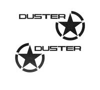 VAPORVERSE Autocollant Voiture pour Dacia Duster 2013-2017 (Facelift 2013), Autocollant Décoratif pour Voiture Emblème Adhésif Badge Adhésif,Carbon Fiber Look