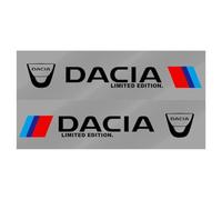 VAPORVERSE Autocollant Voiture pour Dacia Sandero II 2016-2020, Autocollant Décoratif pour Voiture Emblème Adhésif Badge Adhésif,Black