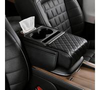 VAPORVERSE Coussin d'accoudoir pour Lynk & Co 01 CX11 2021-2023 2024, Console Centrale Coussinet Mousse à Mémoire Tapis de Protection Auto Appui-Coude Véhicule Noir