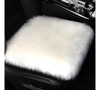 VAPORVERSE Coussin de Siège de Voiture d'hiver pour BMW 2 Series Coupe (4 Door) 2024 2025, Coussin d'hiver Chaud et Moelleux en Laine Épaisse Protecteur de Siège Voiture Avant,White