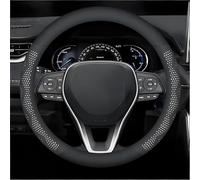 VAPORVERSE Couvre Volant Voiture pour Hyundai I20 2015-2020, Couvre Volant Microfibre Antidérapant Decoration Interieur Protege Accessoires Auto,White-O