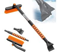 VAPORVERSE Grattoir Pare Brise Voiture pour Mitsubishi Colt Turbo/Hybrid 2023 2024 2025 2026, Grattoir à Glace Auto Brosse à Neige avec Rotation à 360 Raclette Vitre Telescopique