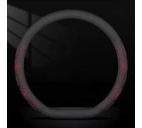 VAPORVERSE Housse de Volant de Voiture pour Ford Mustang Mach-E 2025 Profil Ultra Fin 3mm Respirant Anneau Intérieur Antidérapant Accessoires Auto 1 Pièce,Red-D-Shaped
