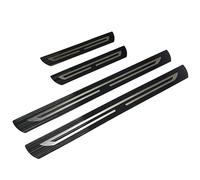 VAPORVERSE Lot de 4 Protections de Seuil de Portière de Voiture pour Skoda Enyaq iV RS 2021 2022 2023 2024, Plaques de Protection en Acier Inoxydable Bandes de Pédales Welcome,B