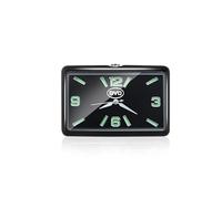 VAPORVERSE Mini Horloge à Quartz pour Voiture pour BYD Seal U DM-i 2024 2025 2026 Accessoires, Horloge avec Aiguilles Lumineuses Analogique Autocollante,Black