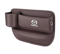 VAPORVERSE Organiseur Latéral pour Siège de Voiture pour Mazda 3 2 6 Atenza Axela Mx3 Mx5 Cx-5 Cx-3, Organiseur Multifonctionnel de Petite Taille pour Ranger Téléphones Portables,clés,Brown