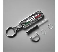 VAPORVERSE Porte Clef Voiture pour Fiat Abarth Lancia 124 500 595 600e 695 Punto 500 500e 500c 500l 500x, Porte Clé Voiture Accessoires Interieur comme Cadeau d'affaires pour Homme et Femme