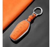 VAPORVERSE Protection Coque Clé de Voiture pour BYD ATTO 3 Atto2 Song Pro Shark Dolphin Seagull Seal U Sealion 7, Couvre Clef Cache Cle Voiture Telécommande,Orange