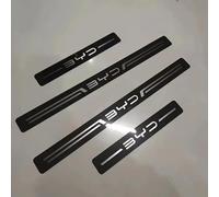 VAPORVERSE Protection Seuil de Porte de Voiture pour BYD Han 2022 2023, Plaques Protection Seuil Porte en Acier Inoxydable Extérieure Accessoires,Black