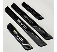 VAPORVERSE Protection Seuil de Porte de Voiture pour BYD Han DM 2020-, Plaques Protection Seuil Porte en Acier Inoxydable Extérieure Accessoires,Black