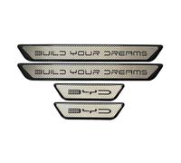 VAPORVERSE Protection Seuil de Porte de Voiture pour BYD Han DM 2020-, Plaques Protection Seuil Porte en Acier Inoxydable Extérieure Accessoires