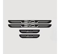 VAPORVERSE Protection Seuil de Porte de Voiture pour BYD Han DM 2020-, Plaques Protection Seuil Porte en Acier Inoxydable Extérieure Accessoires,Carbon Fiber Look