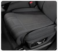 VAPORVERSE Rallonge de Siège de Voiture Adapté pour Skoda Kodiaq NS7 I 2017-2021, Coussin D'Extension de Jambe en Cuir Respirant de Soutien des Cuisses,Black