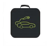 VAPORVERSE Sac de Rangement pour Chargeur de Voiture Électrique pour Mitsubishi Eclipse Cross PHEV 2021-2023, Câble de Charge EV Sac de Rangement Portable,Square