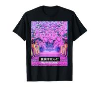 Vaporwave Aesthetic Sakura Japanese Cherry Blossom Emo Lofi T-Shirt