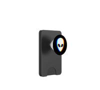 Vaporwave Alien Face Vaporwave UFO Extraterrestre PopSockets PopWallet pour MagSafe