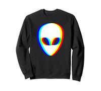Vaporwave Alien Face Vaporwave UFO Extraterrestre Sweatshirt