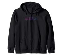 Vaporwave Cat Music Heartbeat Fur Mom Pet Lovers Sweat à Capuche