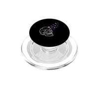 Vaporwave Crâne et Papillons Retro Glitch Soft Grunge PopSockets PopGrip pour MagSafe