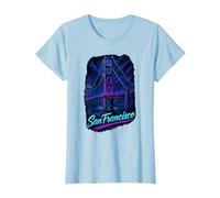 Vaporwave du Golden Gate Bridge de San Francisco T-Shirt