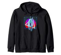Vaporwave Jaguar Panther Grid Future Jungle Sweat à Capuche