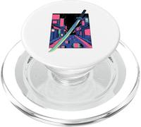 Vaporwave Japon Rue Épée Samouraï Lame Japonaise Ruelle PopSockets PopGrip pour MagSafe