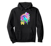 Vaporwave Martin-pêcheur avec Fleurs rétro Sweat à Capuche