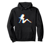 Vaporwave Mudflap Girl DJ EDM Rave House Music Sweat à Capuche