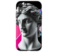 Vaporwave Statue Tête Rétro Géométrique Abstrait Art Élégant Coque pour iPhone XR