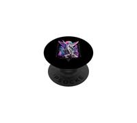 Vaporwave Statuette Saint Michel Archange Style Japonais PopSockets PopGrip Adhésif