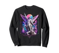 Vaporwave Statuette Saint Michel Archange Style Japonais Sweatshirt