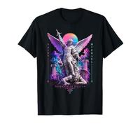 Vaporwave Statuette Saint Michel Archange Style Japonais T-Shirt