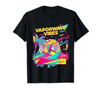 Vaporwave Vibes Années 80 Memphis Désert Géométrique T-Shirt