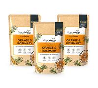 VapoWesp Lot de 3 poudres orange et romarin (100 g chacune) | Parfum aromatique pour la boîte de fumage Vapo Wesp | Aromatisez la fumée de café avec la poudre Vapo