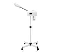 Vapozone Esthetique Professionnel,Vaporisateur Visage Professionnel avec Bras Rotatif - 600ml, PTC 750W, Nettoyage Profond & Hydratation,LCD Minuterie 20min(Blanc)