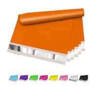 Vapulcio Lot de 25 enveloppes d'expédition en plastique avec 2,4 mm d'épaisseur, imperméables et résistantes aux déchirures, pour vêtements, inviolables et auto-adhésifs, orange 25,4 x 33 cm