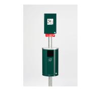 VAR Corbeille hygiène CANINE DS1 Vert mousse incl poteau/poubelle WR1 et DS2 Var Quantité:1