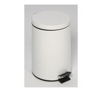 VAR Poubelle à pédale 20l, blanc Var Quantité:1