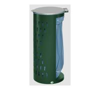 VAR Poubelle H 85, design perforé, vert mousse Var Quantité:1