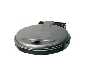 VAR Poubelle l.400xP510 mm 120 l couvercle galvanisé (ME)