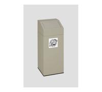 VAR Poubelle pour matières recyclables 76l, gris Var Quantité:1