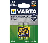 2 Piles Rechargeables AA / HR6 2600mAh Varta Accu Pro