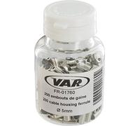 Var Plastic Cable Terminal 100 Units Argenté 5 mm Silver