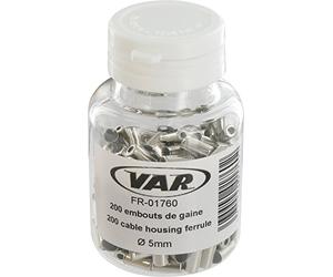 VAR Terminal Cable 200 Ud - 5mm / Cromados