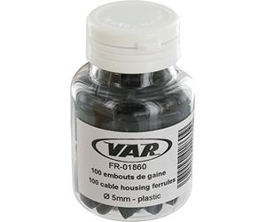 VAR Tope Funda 100 Ud - 5mm Plástico/Negro