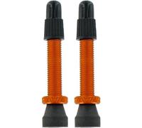 VAR Válvula Presta - 2ud 35mm Aluminio Naranja