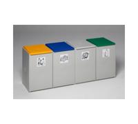 VAR VAR Bac en plastique 4 compartiments sans couvercle 60 l Quantité:1