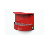 VAR VAR Cendrier mural H 23 fermé rouge (RAL 3000) 1,5 l Quantité:1