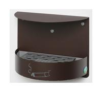 VAR VAR Cendrier mural H 23 verrouillable brun foncé structuré 1,5 l Quantité:1